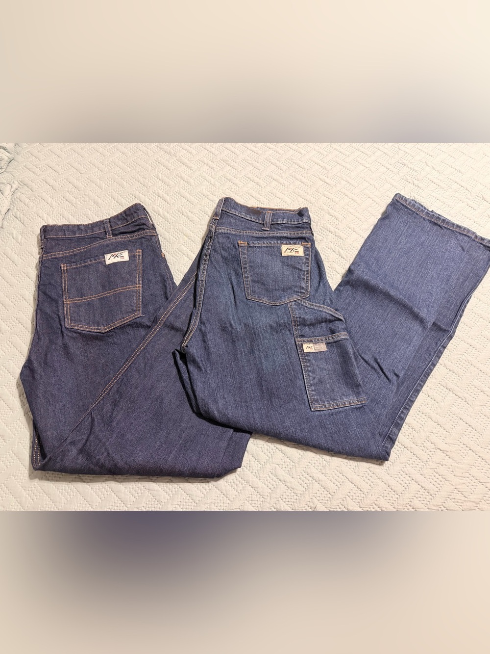 Men's Blue Denim Work Overalls - Carpenter Style